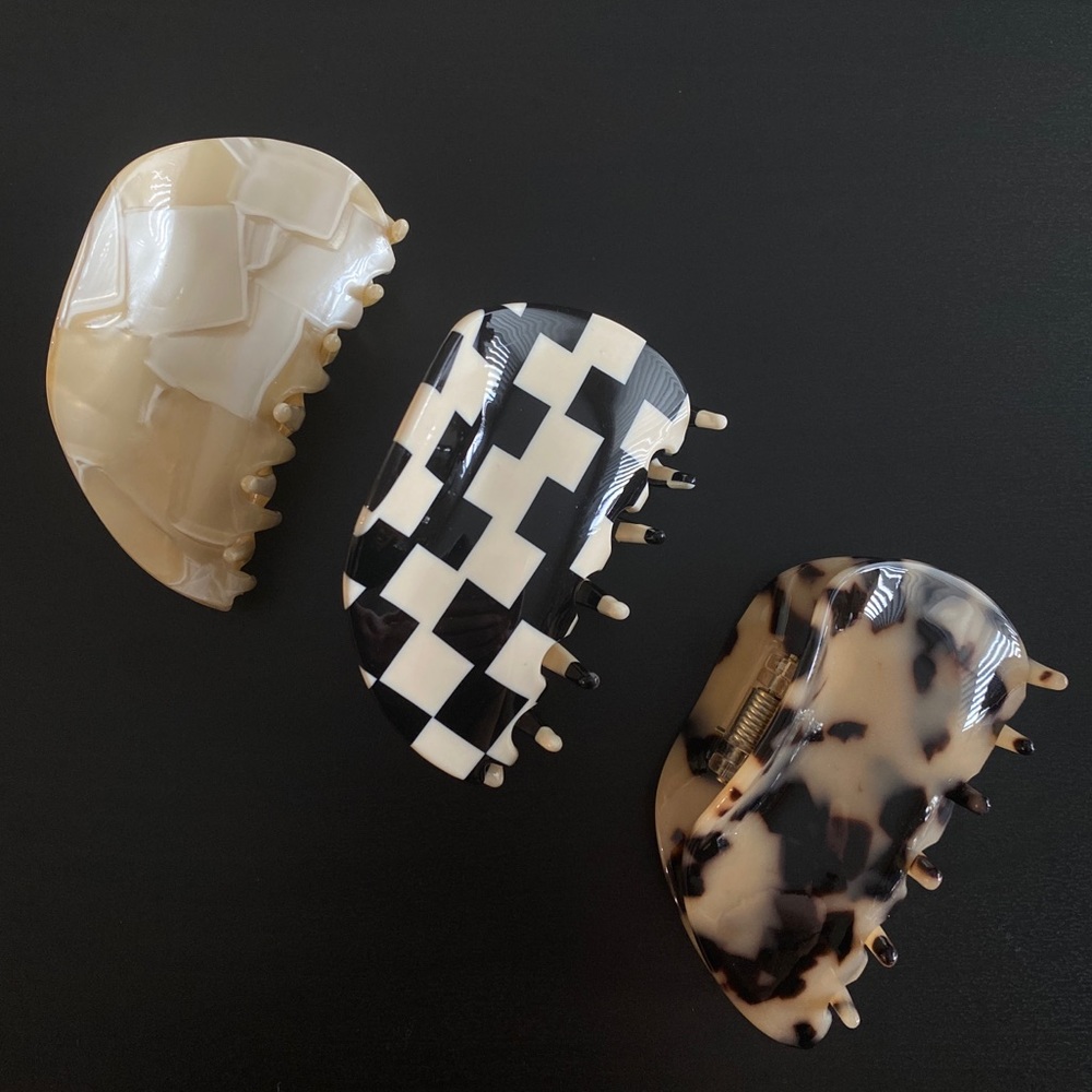 Set of 3 Claw Clips